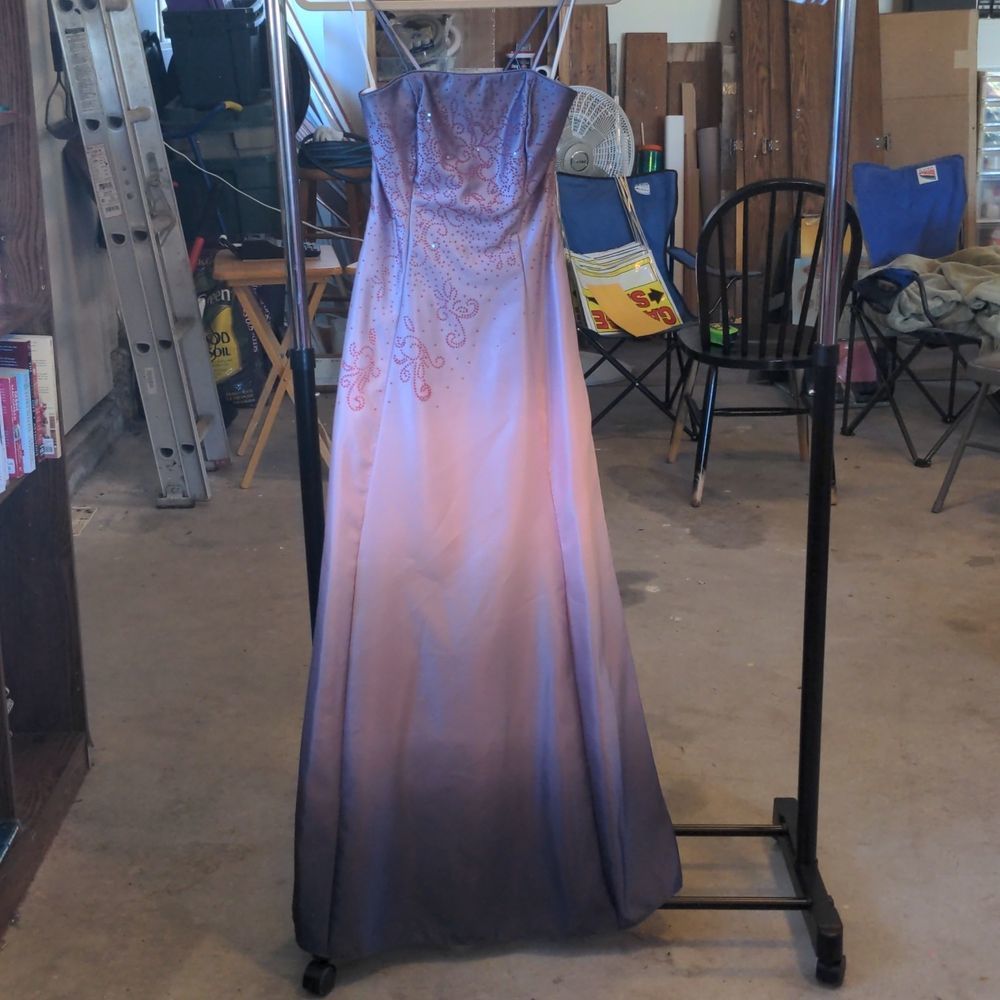 Ombre Prom Dress and Shawl